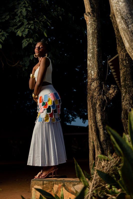 "DJAGBA" Mosaic Skirt